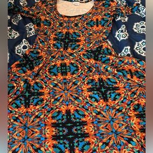 LulaRoe colorful NICOLE dress XL
